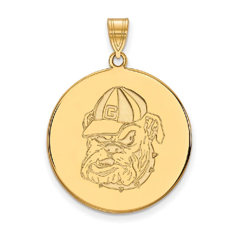 Holiday Jewelry Sale – Perfect Gifts At The Best Prices 14k Yellow Gold U. of Georgia XL Mascot Disc Pendant