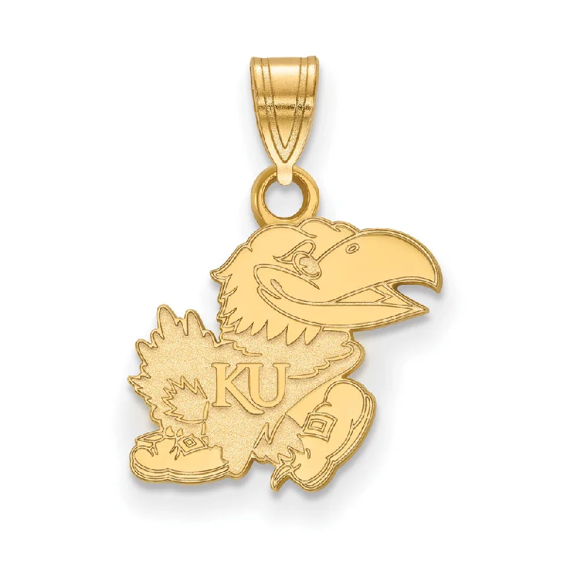 Unmissable Deals On Handmade Jewelry Collections 14k Yellow Gold U. of Kansas Small Pendant