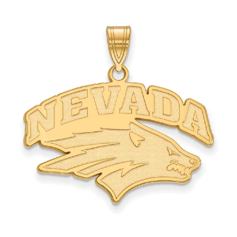 Everyday Jewelry Essentials Now On Sale 14k Yellow Gold U. of Nevada Large Logo Pendant