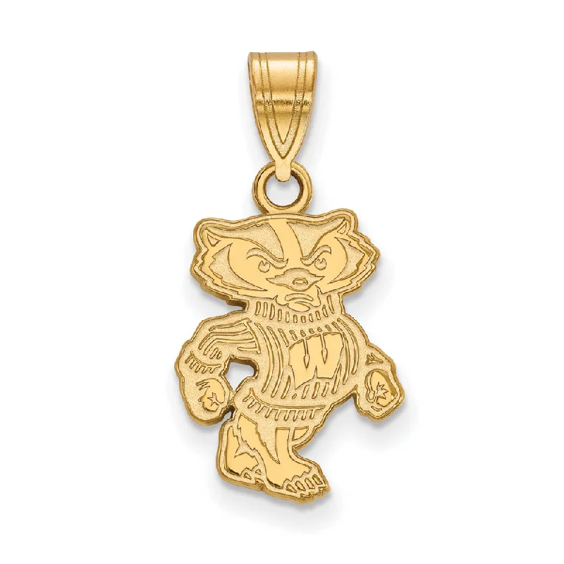 Breathtaking Jewelry, Breathtaking Prices 14k Yellow Gold U. of Wisconsin Medium Badgers Pendant