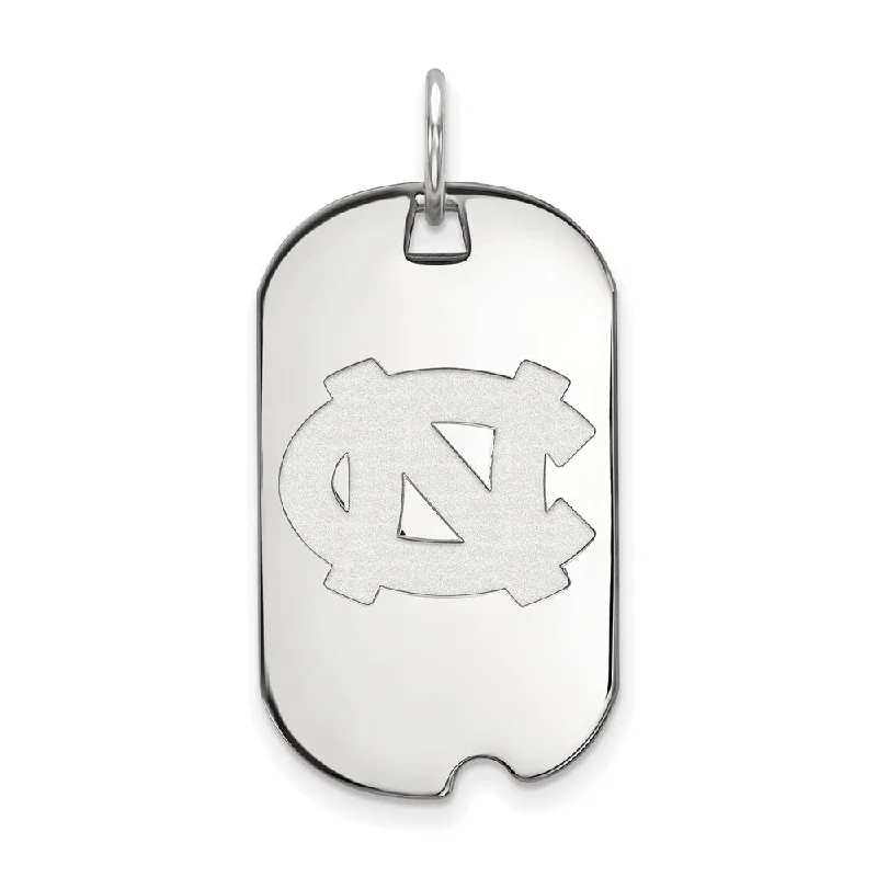 Sterling Silver North Carolina Dog Tag Pendant