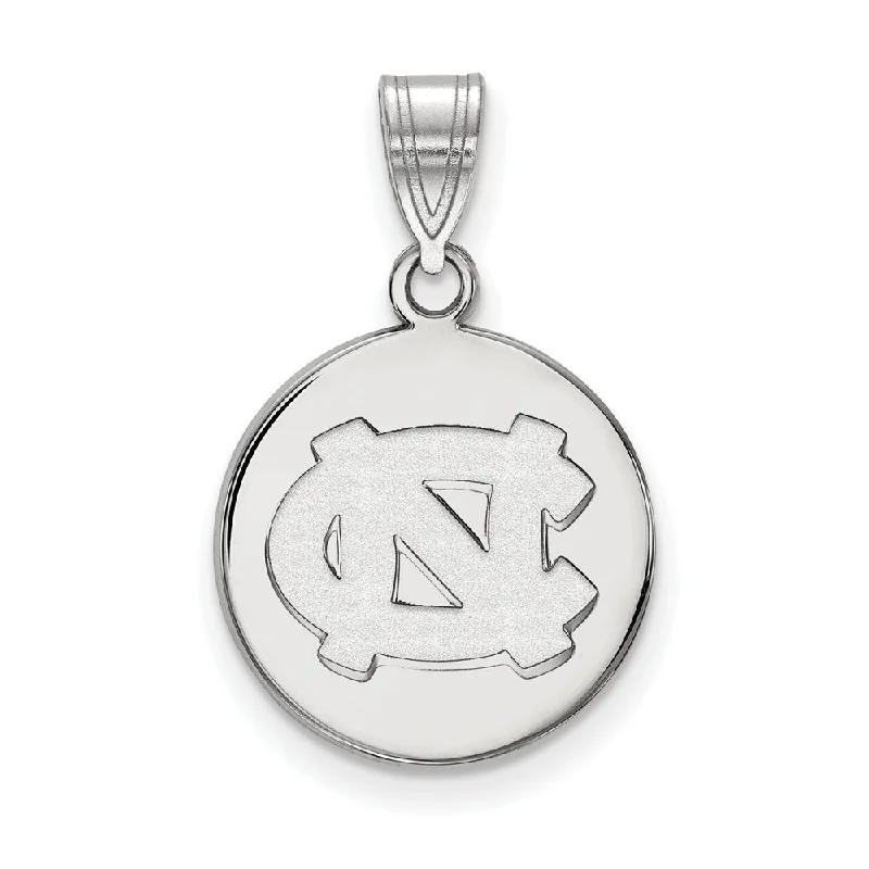 Sterling Silver North Carolina Medium Disc Pendant