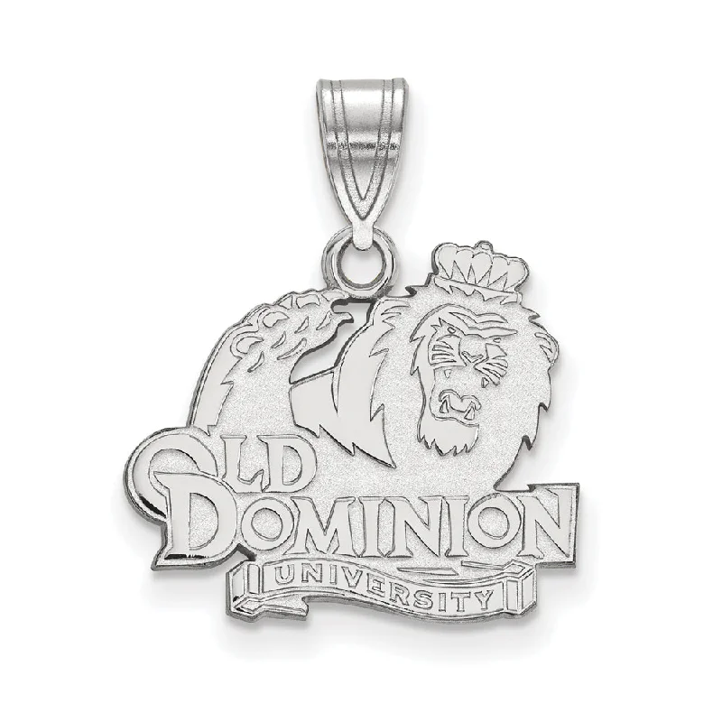 Sterling Silver Old Dominion U. Medium Logo Pendant