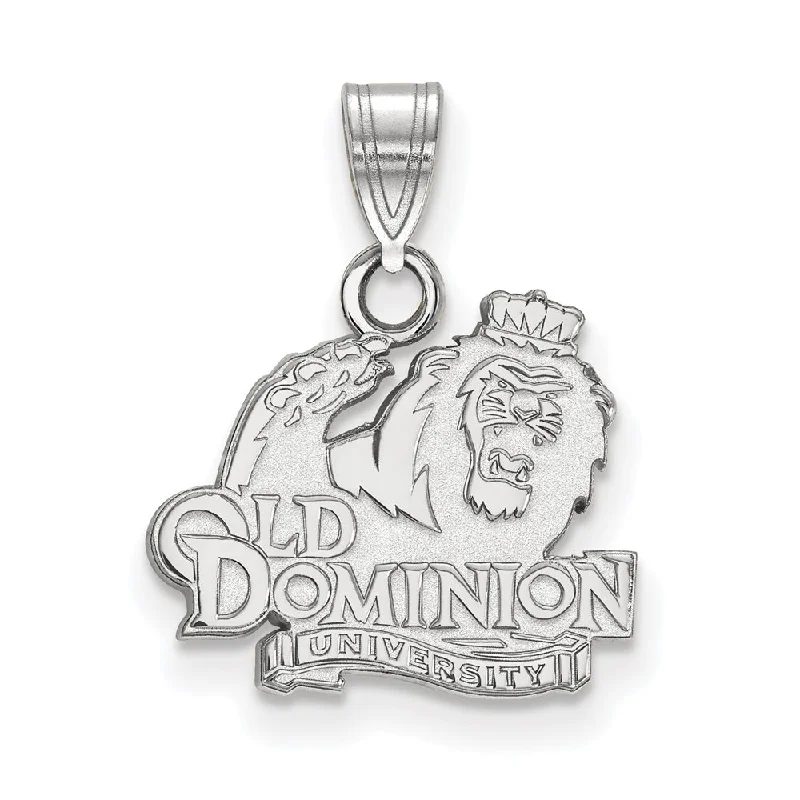 Sterling Silver Old Dominion U. Small Logo Pendant