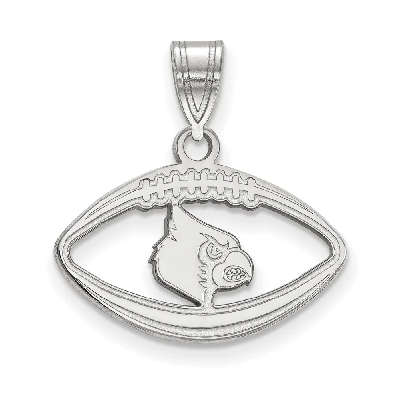 Sterling Silver U. of Louisville Football Pendant