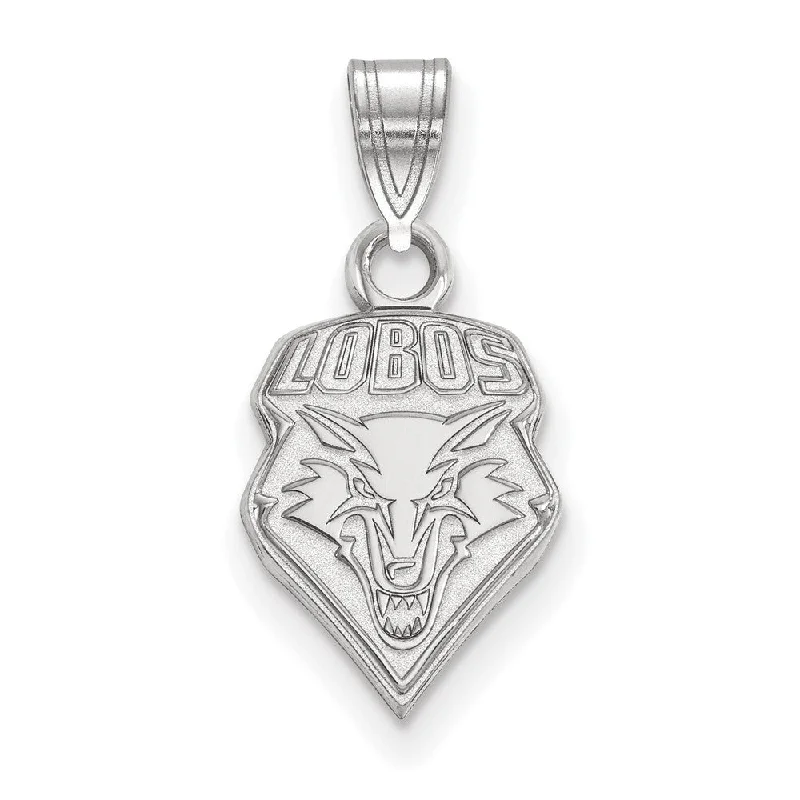 Sterling Silver U. of New Mexico Small Logo Pendant