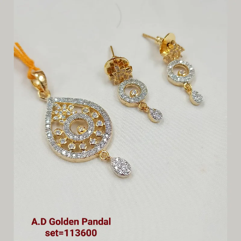 Padmawati Bangles AD Stone Pendant Set