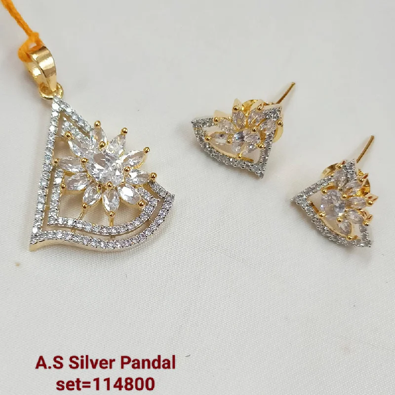 Padmawati Bangles AD Stone Pendant Set