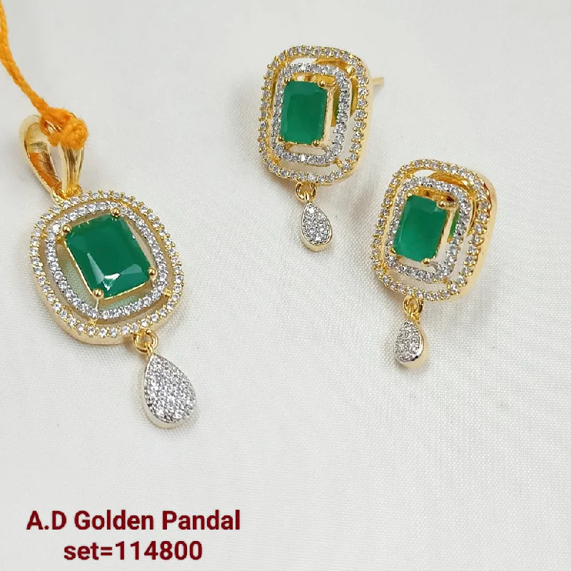 Padmawati Bangles AD Stone Pendant Set