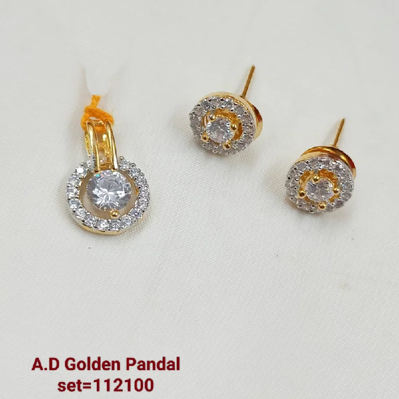 Padmawati Bangles AD Stone Pendant Set