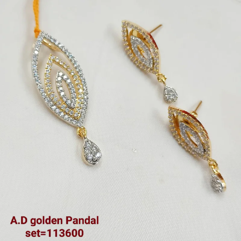 Padmawati Bangles AD Stone Pendant Set