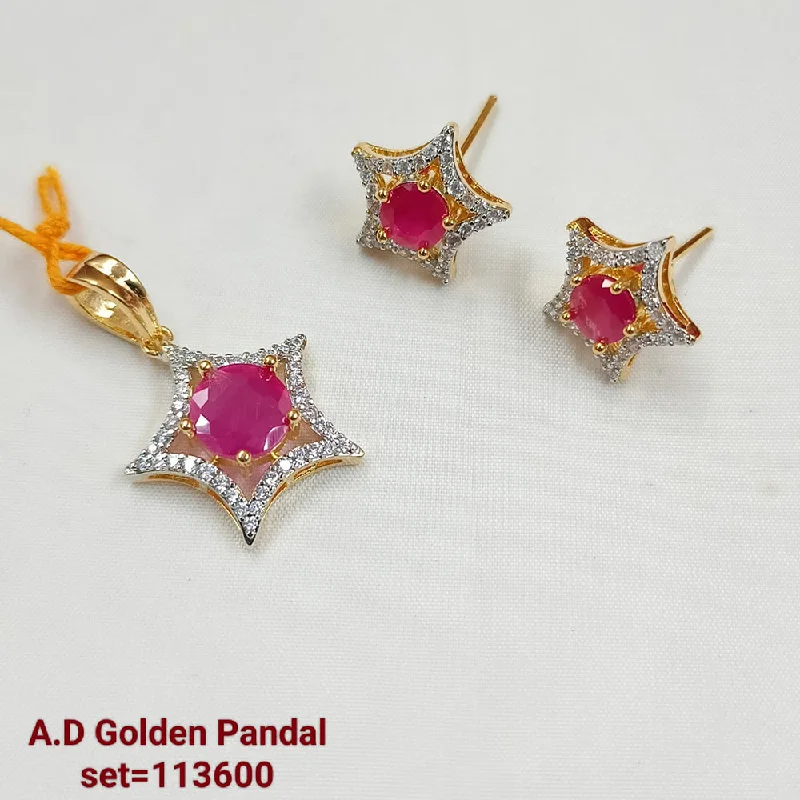 Padmawati Bangles AD Stone Pendant Set