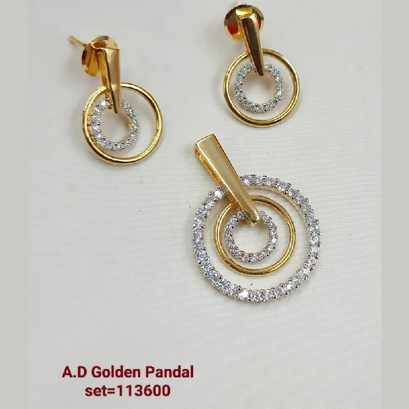 Padmawati Bangles AD Stone Pendant Set