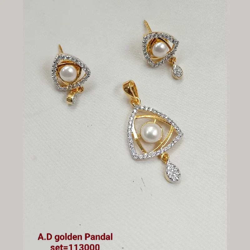 Padmawati Bangles AD Stone Pendant Set