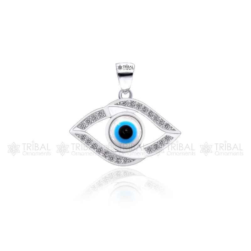 Huge Savings On Timeless Jewelry Collections PURE 925 sterling silver evil eyes pendant with CZ stone nsp797