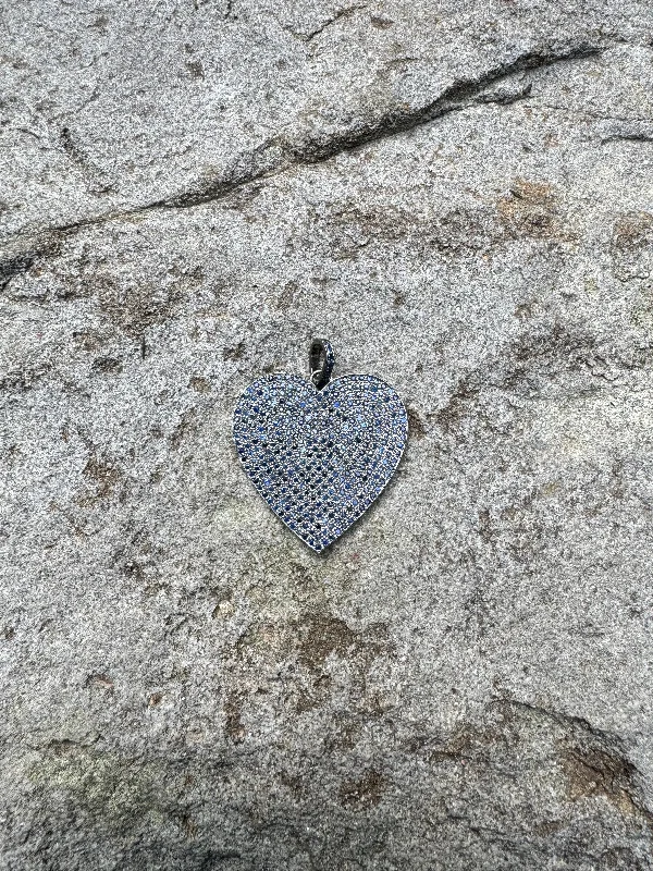 Blue Sapphire Heart Pendant