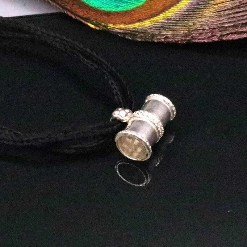 Jewelry Deals That Outshine The Rest Sterling silver handmade tiny pipe shape pendant vintage antique design pine pendant unisex tribal jewelry nsp102