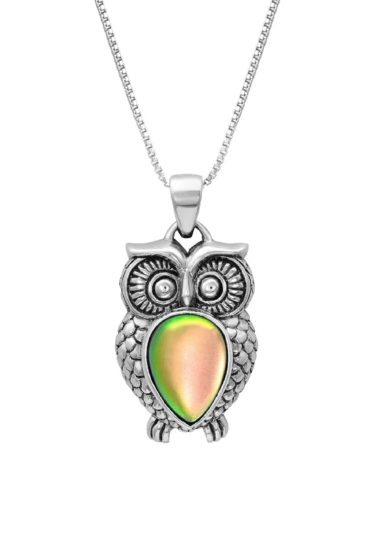 Chic, Trendy, And Affordable Jewelry Sale Sterling Silver Owl Pendant