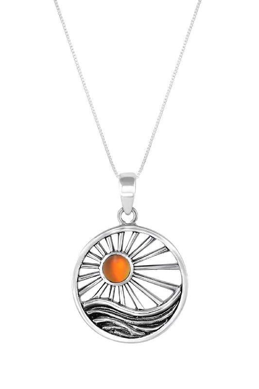 Big Discounts On Elegant Jewelry Collections Sunset Pendant