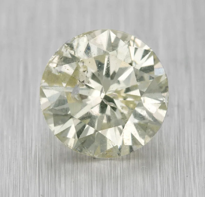 Affordable Luxury Jewelry For Every Occasion 3.01ctw Round Brilliant Cut M-I2 Natural Modern Loose Diamond