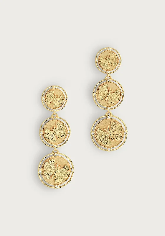 The Perfect Jewelry Piece At The Perfect Discount Butterfly Coin Drop Earrings