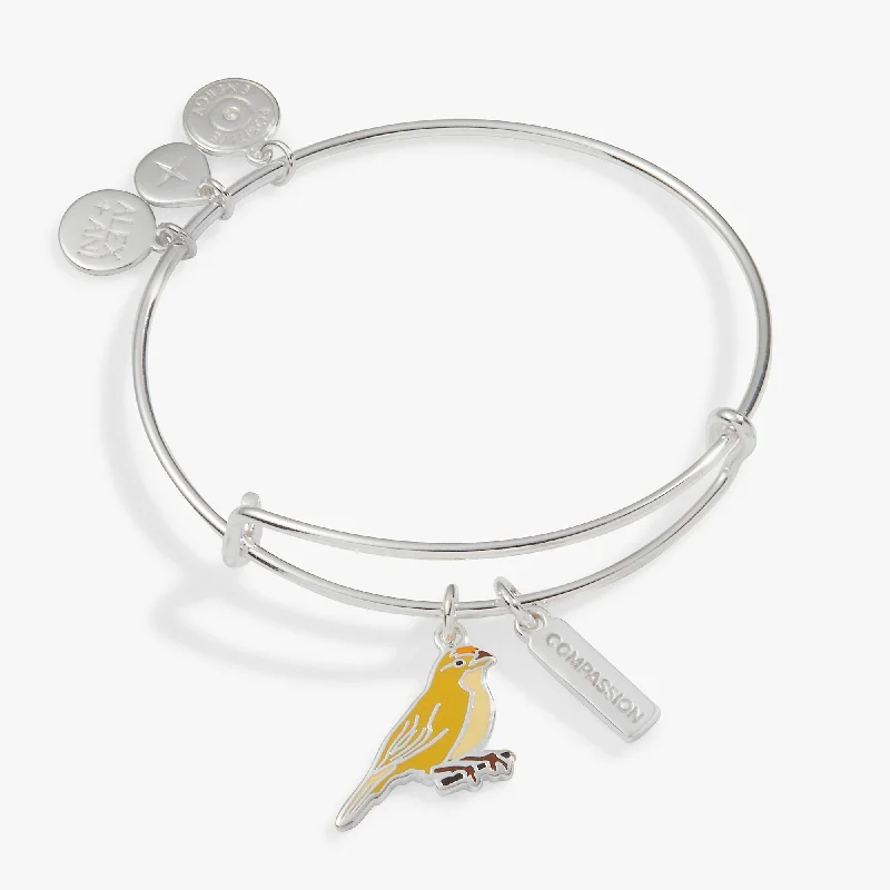 Exclusive Jewelry Sale – Shine For Less Compassion Yellow Canary Duo Charm Bangle