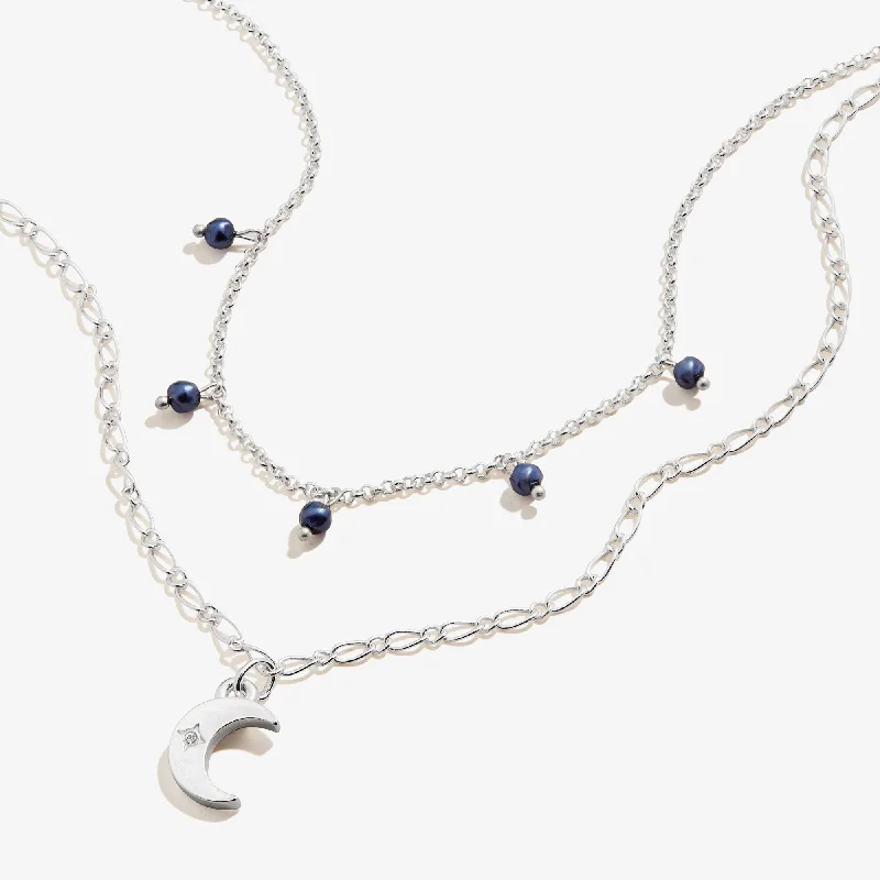 Elegant Jewelry Styles At Budget-Friendly Prices Crescent Moon Layered Necklace