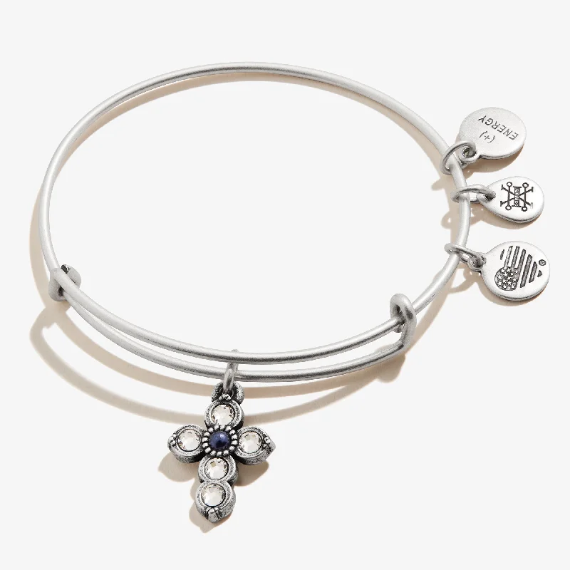 Unique Jewelry For Less – Shop The Sale Now Cross Charm Bangle, Pearl Infusion