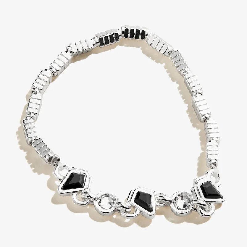 Glamorous Jewelry, Glamorous Deals – Shop Now Crystal + Black Diamond Stretch Bracelet