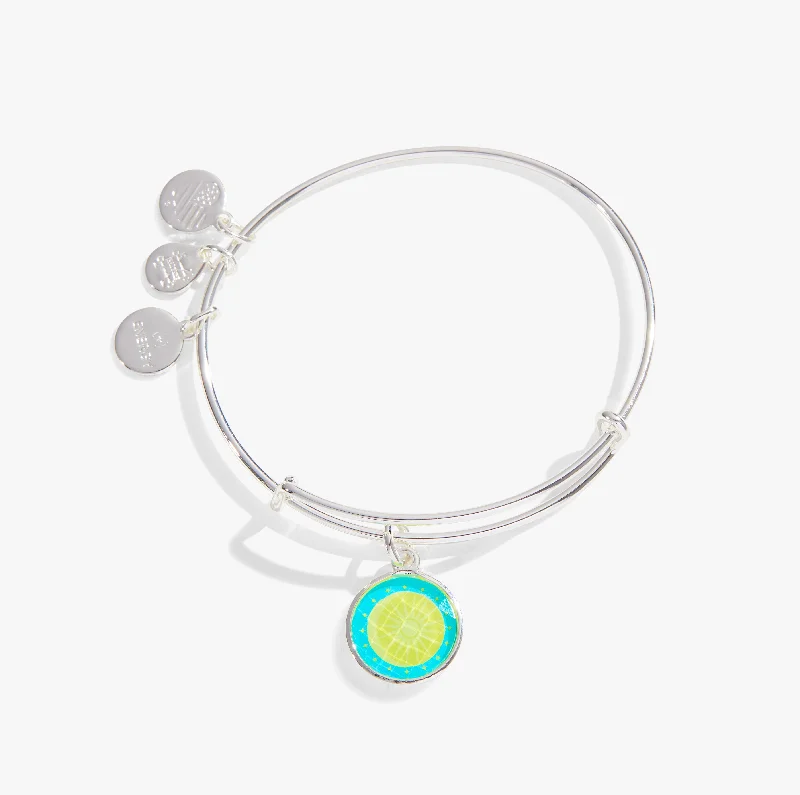 Elevate Your Outfit With Discounted Statement Jewelry Crystal Cosmic Balance Charm Bangle Bracelet