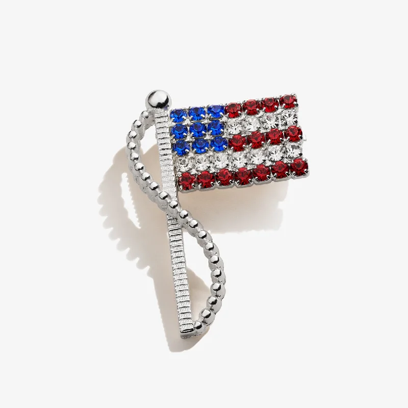 Affordable Glamour – Premium Jewelry For Less Crystal Flag Pin