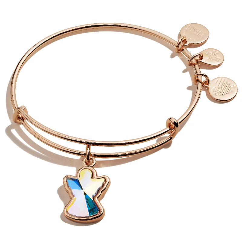 Holiday Jewelry Sale – Perfect Gifts At Great Prices Crystal Infusion Angel Charm Bangle Bracelet