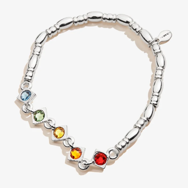 Grab Your Favorite Jewelry At The Lowest Prices Crystal Rainbow Stretch Bracelet