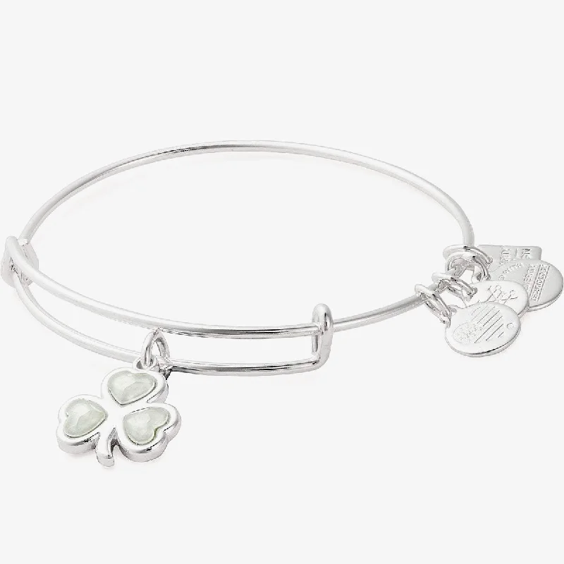 Bestselling Jewelry At Special Promotional Rates Crystal Shamrock Charm Bangle