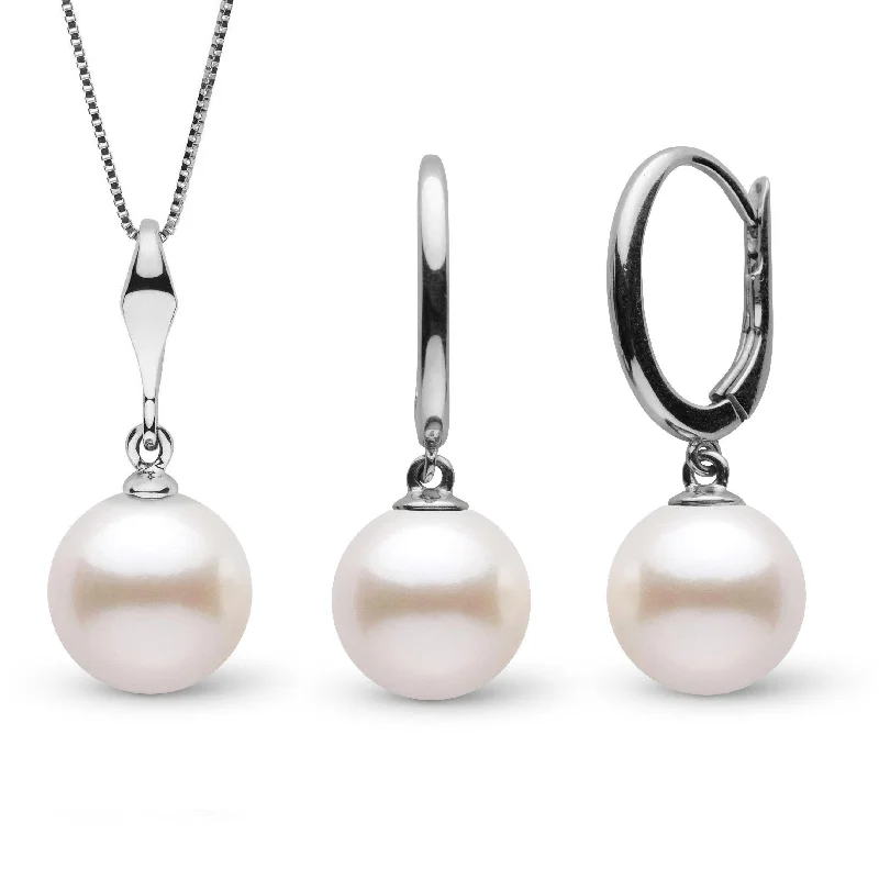 Seasonal Jewelry Sale – Upgrade Your Style Today Essential Collection 8.5-9.0 mm Freshadama Pearl Pendant & Solid Eternal Earrings Set