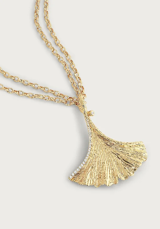 Exclusive Jewelry Offers – Shine For Less Ginkgo Pendant Necklace